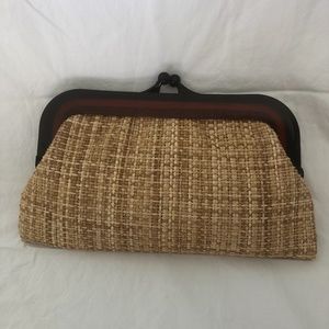 Vintage Straw Clutch